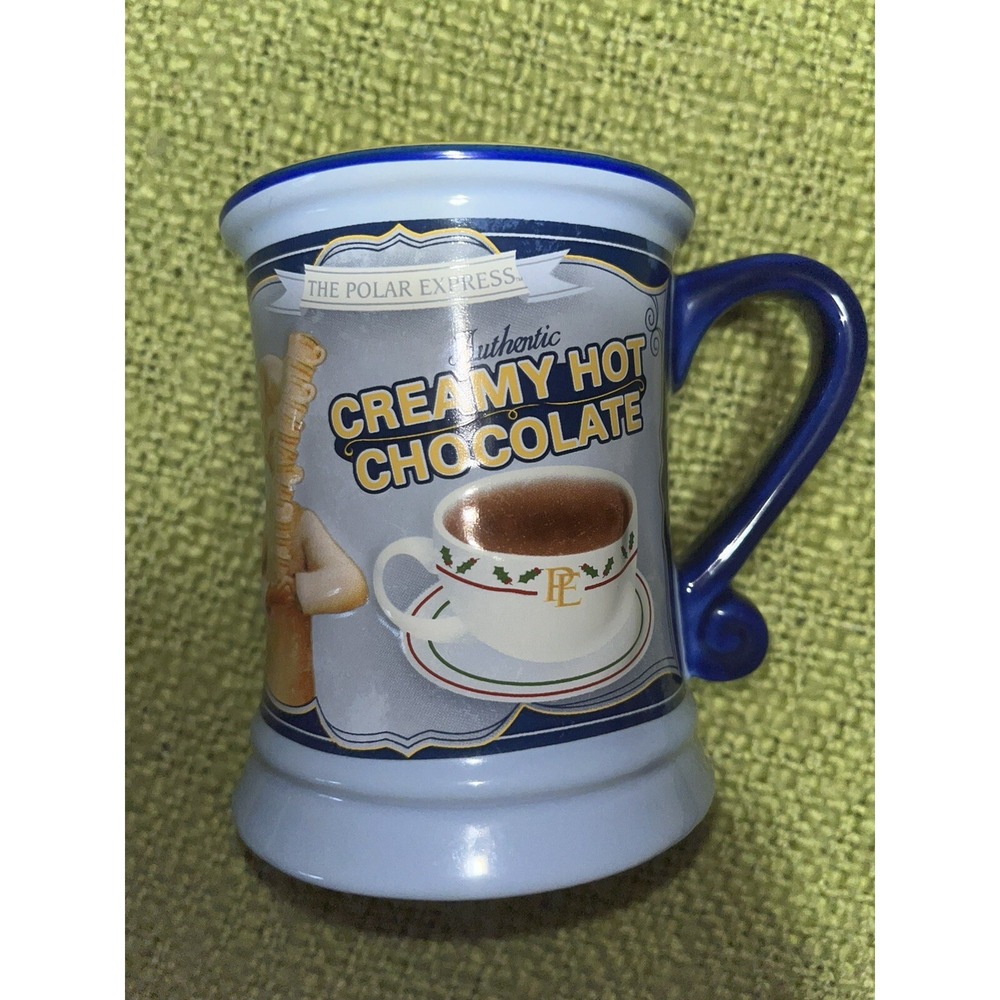 The Polar Express Authentic Creamy Hot Chocolate 3D Mug Christmas Coffee Cup EUC
